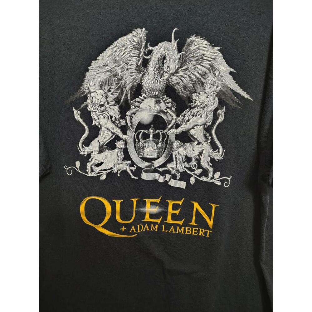 Queen Tshirt Men's XL Black Graphic Print Adam Lambert Rhasody Tour 2019 - Picture 3 of 4